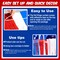3 Pack White Blue Red Foil Fringe Curtains Backdrop, 3.28 x 6.6 Ft Metallic Streamers Tinsel Curtains Background for Photo Booth, Birthday, Halloween, Christmas, New Year Party Decorations